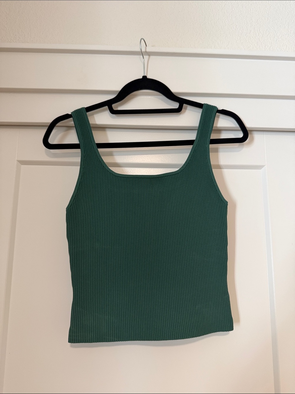 Aritzia Ribbed Square Neck Tank Top